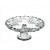 PRATO BOLO DE CRISTAL KAREN COM PÉ 24CM - Imagem 1