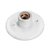 PLAFON FOXLUX COM SOQUETE PORCELANA  BRANCO E-27 - Imagem 1