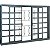 VITRO SASAZAKI COM GRADE ELO 100X200X08CM - Imagem 1