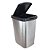 LIXEIRA 9L COM CLICK LABEL INOX REF 2 - Imagem 1