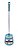 ESCOVA SANITÁRIA COM CABO INOX E SUPORTE  51CM  COR AZUL CLARO CATUAI - Imagem 1