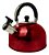 CHALEIRA INOX VERMELHO 2,5 L COM APITO CATUAI - Imagem 1