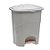 LIXEIRA COM PEDAL BEGE 40L PARAMOUNT - Imagem 1