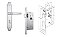 FECHADURA STAM 823/03 ESPELHO INOX WC - Imagem 1