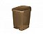 LIXEIRA PLÁSTICA METASUL 9L COM PEDAL BRONZE - Imagem 1