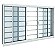 VITRO VITROLAR 4 FOLHAS COM GRADE E VIDRO 150X100X12CM BRANCO - Imagem 1