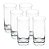 JOGO 6 COPOS ALTOS BARWARE CRISTAL 250ML - Imagem 1