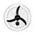 VENTILADOR VENTISOL OSCILANTE PAR 60CM COM GRADE  BIVOLT PRETO - Imagem 1