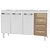 GABINETE COZINHA COZIMAX QUALITY FLAT BRANCO MONACO 120CM 4 GAVETA - Imagem 1