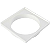 PORTA GRELHA TIGRE QUADRADO BRANCO 100MM - Imagem 1