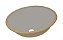 CUBA DE EMBUTIR FIORI OVAL CINZA ESCURA 34X50X16CM - Imagem 1