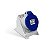 TOMADA SOBREPOR 3PET 32A 200/250V 9H AZUL STECK - Imagem 1