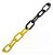 CORRENTE PVC PEQUENO 5MM AMARELO E PRETO 50M (VENDIDO POR METRO) - Imagem 1