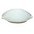 PLAFON REDONDO 25CM 1XE27 VIDRO JATEADO ACETINADO ZAMAK - Imagem 1