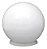 GLOBO VIDRO LEITOSO 10X20 - Imagem 1