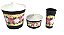 KIT PIA PLÁSTICO 3 PC PRETO DESENHO ROSAS - Imagem 1