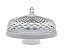 BOLEIRA LUXXOR 33CM BRANCA - Imagem 1