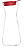 JARRA DECANTER TENDENZA 1,2 LITROS TAMPA VERMELHA - Imagem 1