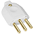 PINO MACHO TRAMONTINA 2P+T 20A BRANCO - Imagem 1