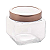 POTE VIDRO COM TAPA  ACRILA 800ML LYOR - Imagem 1