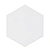 REVESTIMENTO CERAL HEXAGONAL WHITE - Imagem 1