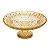 PRATO CRISTAL COM PE LYS ÂMBAR 20X9CM - Imagem 1