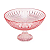 CENTRO DE MESA COM PÉ QUEEN ROSA 30X19CM - Imagem 1