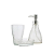 CONJUNTO COM 3 PEÇAS PARA BANHEIRO ELEGANT PRATEADO 4407 - Imagem 1