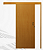 PORTA DE CORRER MGM 215X80 MOGNO DIREITA - Imagem 1