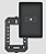 CONJUNTO FAME HABITAT BLACK PLACA 4X2 SAIDA FIO - Imagem 1