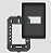 CONJUNTO FAME HABITAT BLACK PLACA 4X2 1 POSTO - Imagem 1