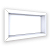 NICHO DIAMANTE 60X30 PORCELANATO BRANCO LISO - Imagem 1