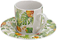 JOGO COM 6 XÍCARAS PORCELANA PARA CAFÉ PINEAPPLE - Imagem 1