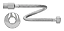 ENGATE FLEXÍVEL AÇO INOX  60CM CENSI - Imagem 1