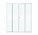 PORTA CORRER NOBRE 4 FOLHAS 200X210 BRANCO - Imagem 1