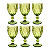 CONJUNTO 6 TAÇAS AGUA DIAMANTE VERDE 1531 CLASS - Imagem 1