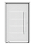 PORTA VITROLAR CRIST PIVOTANTE 103X220 DIREITA BRANCA - Imagem 1