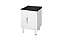 GABINETE AÇO PARA TAQUE MON 1 CUBA IP 0,60X0,60CM BRANCO - Imagem 1