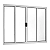 VITRO CRV CORRER SEM GRADE HORIZONTAL QUADRADO BRANCO 150X100 - Imagem 1