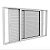 VENEZIANA ALUMÍNIO PREMIUM 3FLS MOVEIS 100X100X15 - Imagem 1