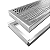 GRELHA PERFURADO INOX AGUA PLUVIAL 20X50CM - Imagem 1