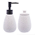 CONJUNTO 2 PEÇAS  PARA BANHEIRO CERÂMICA GRANILITE BRANCO 29563 - Imagem 1
