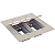 TAMPA MODULAR 2 POSTO 4X4 PARA PISO CINZA - Imagem 1