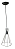 PENDENTE CONE ARAMADO PRETO A32 - Imagem 1