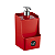 DISPENSER PORTA DETERGENTE VERMELHO 18 CM - Imagem 1