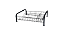 ESCORREDOR CAMA 47X38.2X14.7 NIQUELAR PRETO - Imagem 1