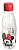 GARRAFA PET PARIS MINNIE 600ML TAMPA VERMELHA - Imagem 1