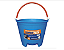 BALDE EMBORRACHADO SUPERFLEX 12L METASUL AZUL - Imagem 1