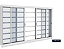 VITRO VITROLAR 4 FOLHAS COM GRADE VIDRO 150X100X12 PRETO - Imagem 1