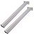 SUPORTE PARA PIA CINZA PARA PARAFUSAR 60CM (PAR) - Imagem 1